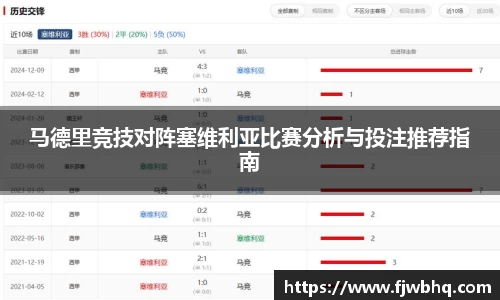 马德里竞技对阵塞维利亚比赛分析与投注推荐指南